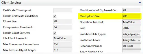 Printscreen Technical Blog change max uploadsize